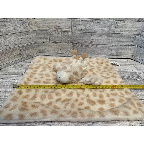 Kellytoy Giraffe Lovey 18x14”Stuffed Plush Security Blanket Soft Rattle Baby Toy - Picture 7 of 7